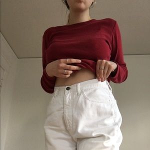 vintage white guess jeans